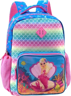 Mermaid Backpack for Girls 4-6 Kids 16 Inch Changeable Pictures With Two Patterns By Hologram Technology for Preschool Early Elementary Kindergarten Bookbag