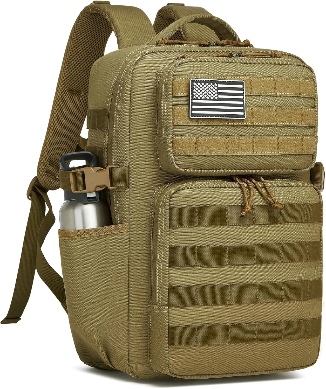 Military Tactical Backpack for Men Waterproof Daypack 3 Day Assault Pack Molle Bag with Water Bottle Holder