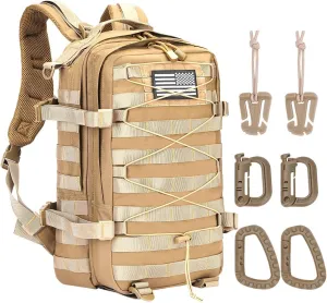 Military Tactical Backpack Waterproof 40L Large Army 3 Day Bug Out Bag Assault Pack Molle Rucksack and Tactical Gear Bag