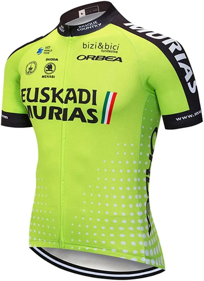 Miloto Bike Shirts Mens Team Cycling Jersey Short Sleeve Biking Top Clothing