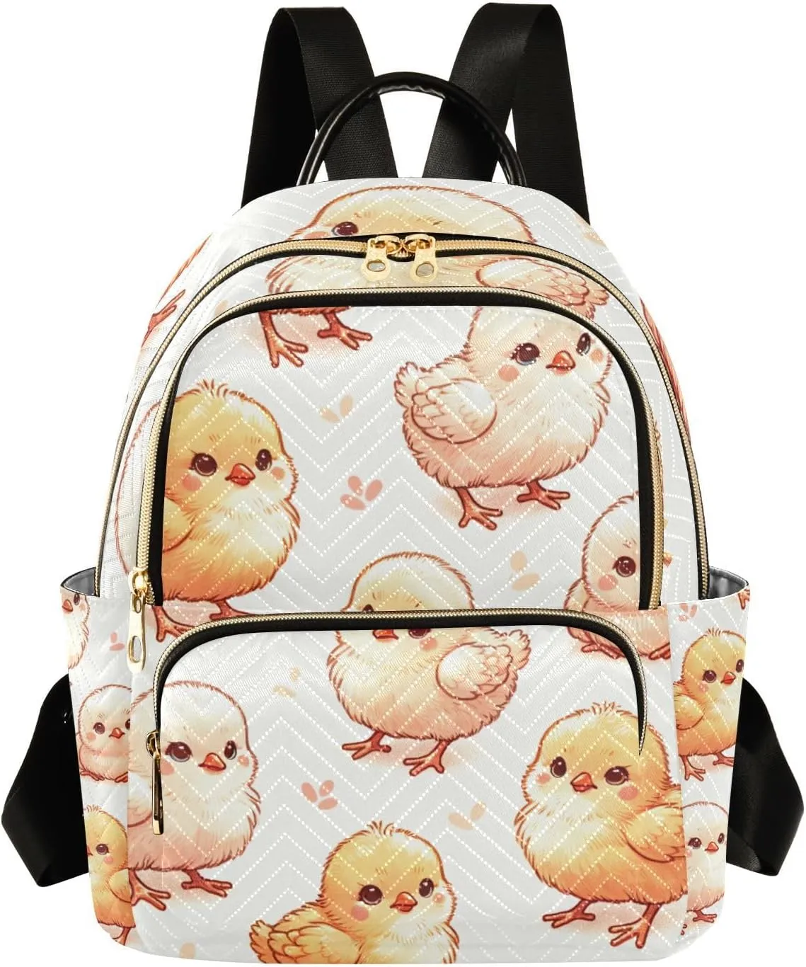 Mini Backpack for Women Cute Chicks Mini Backpack Purse Lightweight Small Daypack, 8.5L