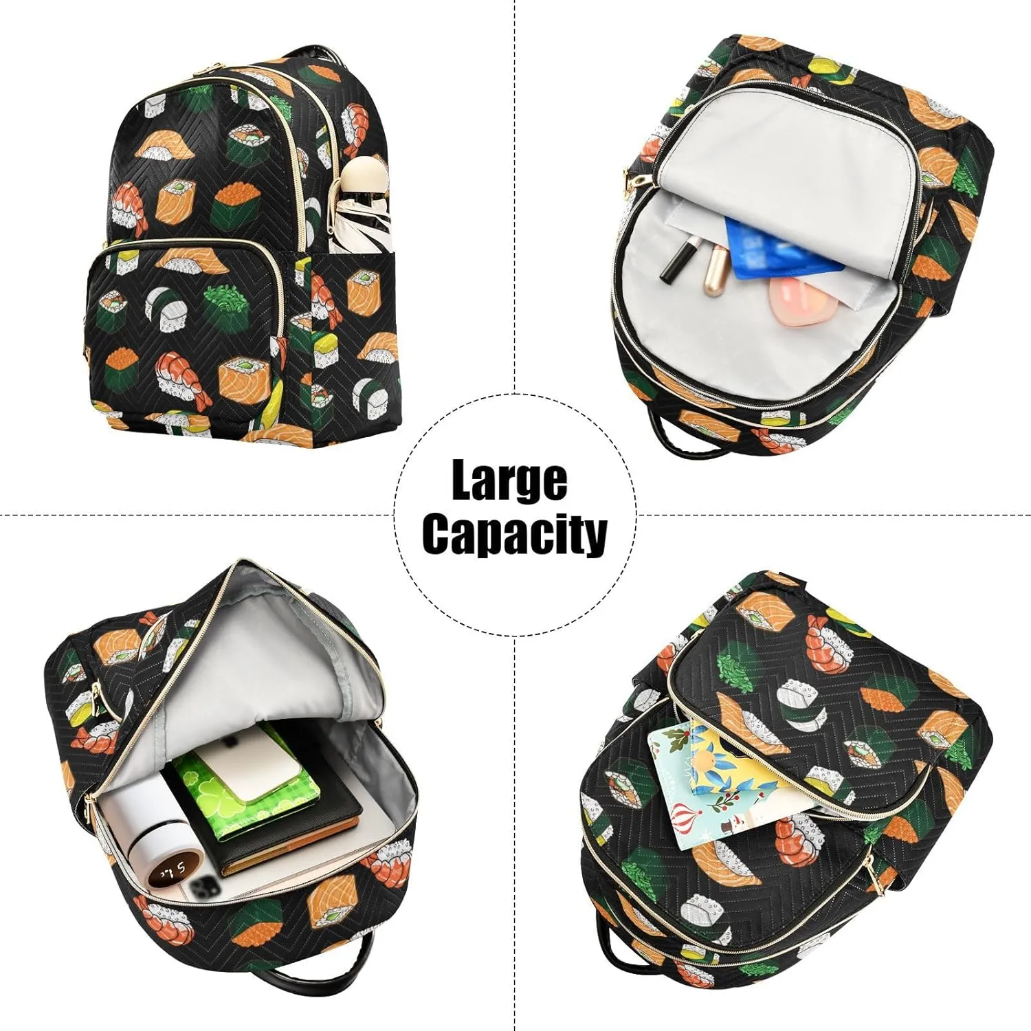 Mini Backpack Purse for Women Printed Purse Printed Backpack for Women Small Convertible Backpack Purse Ladies (color10, Medium)