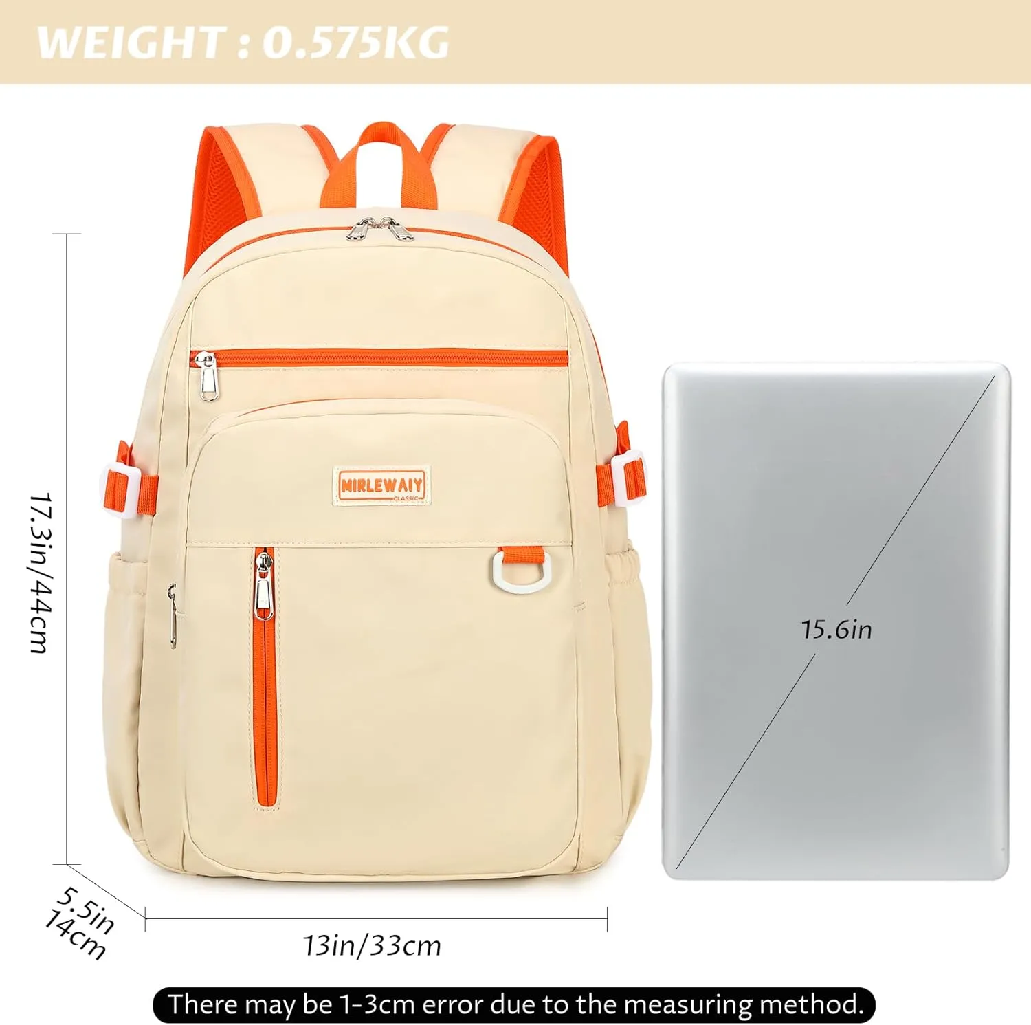 MIRLEWAIY Classical School Backpack Lightweight Bookbag Casual Daypack Travel Work Bag For Teenagers College Girls boys