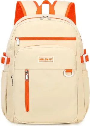 MIRLEWAIY Classical School Backpack Lightweight Bookbag Casual Daypack Travel Work Bag For Teenagers College Girls boys