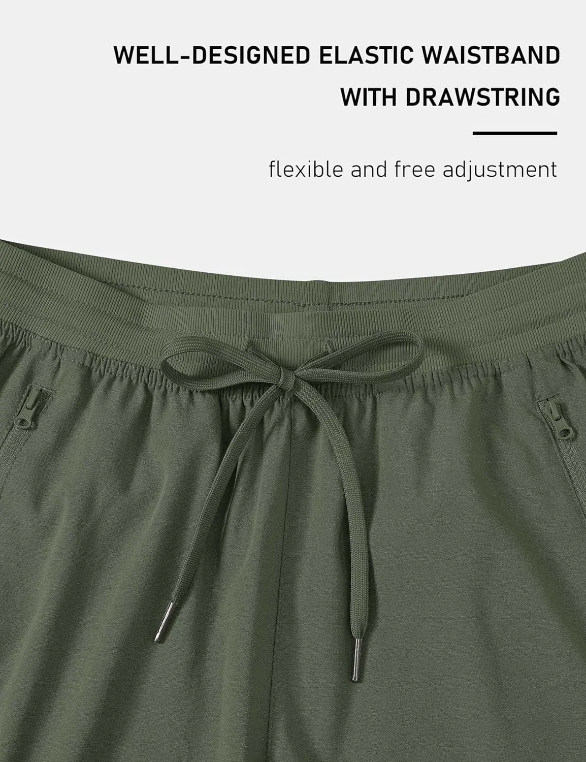 MoFiz Women's 10" Hiking Cargo Shorts 6 Pockets Lightweight Quick Dry Outdoor Running Athletic Short Summer Travel Loose