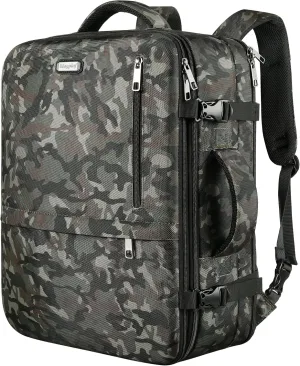 Mogplof Carry on Backpack Flight Approved, 40L Travel Backpack for Men, Extra Large Expandable Backpack Suitcase, Water Resistant Backpack Luggage for Travel Perfect Fit for 17 Inch Laptop