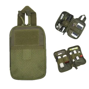 Molle Pouch Mesh Tools Accessory Pouches - Tactical Waist Bags Outdoor Flashlight Pocket
