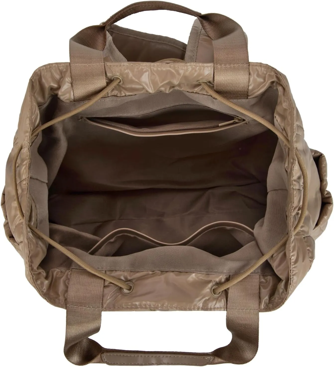 Montana West x Lee Puffer Backpack Purse for Women Quilted Travel Fashion Backpack Daypack Ladies Casual Drawstring Bag Khaki