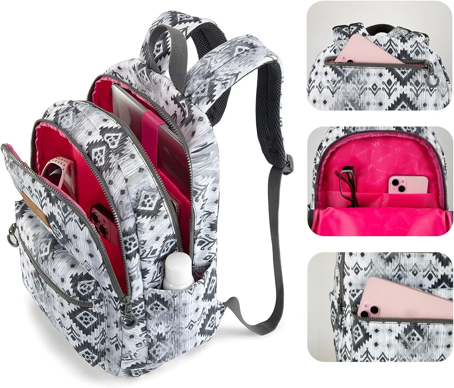 Montana West x Wrangler Aztec Backpack Mommy Daypack Western Travel Bag for Women
