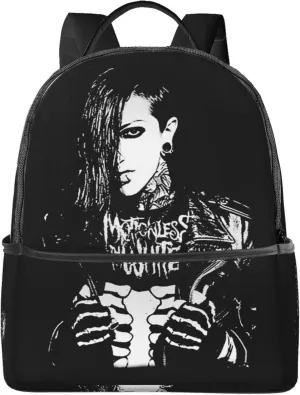 Motionless Rock In White Unisex Casual Backpack Lightweight Travel Bag Classic Laptop Daypack Backpack Men Women