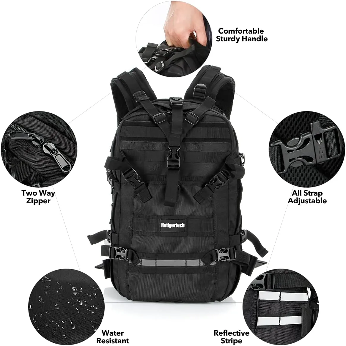 Motorcycle Cycling Helmet Backpack, Large Capacity Waterproof Helmet Holder, Storage Bag Hiking Backpack