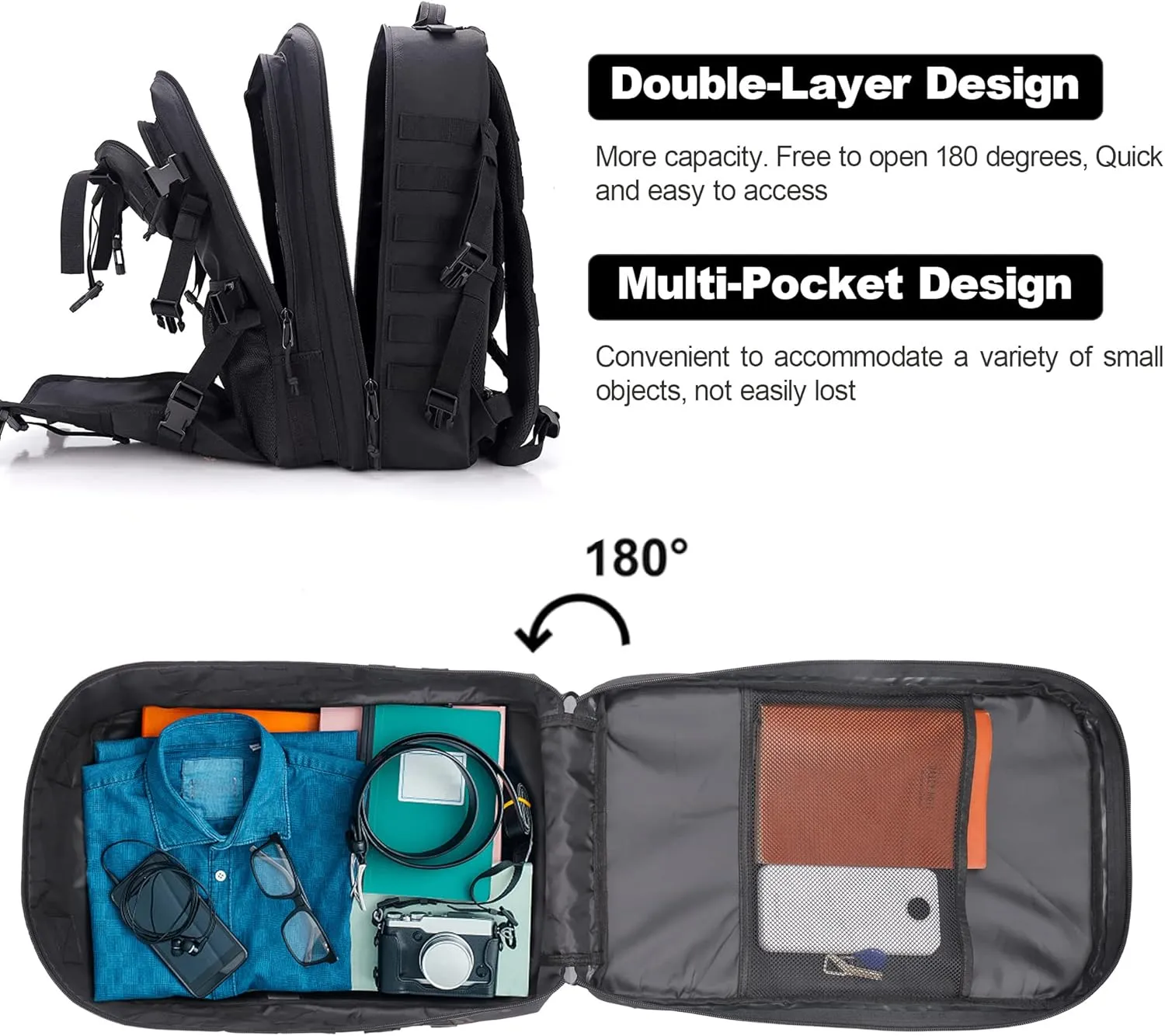 Motorcycle Helmet Backpack Bag for Men with Hard Hat Carrier/Storage, Riding Backpack, Motorcycle Accessories/Gifts
