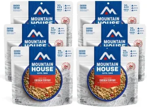 Mountain House Chicken Teriyaki with Rice | Freeze Dried Backpacking & Camping Food | 6-Pack | Gluten-Free