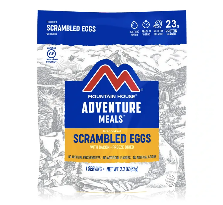 Mountain House Scrambled Eggs with Bacon (Gluten-Free) - Pouch