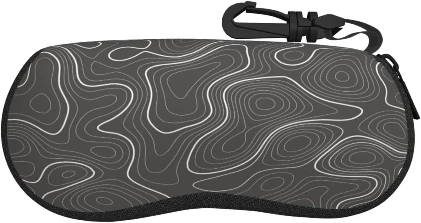 Mountain Landscape Eyeglasses Case Bag Soft Glasses Case With Belt Clip for Sunglasses Women Men Boys Girls