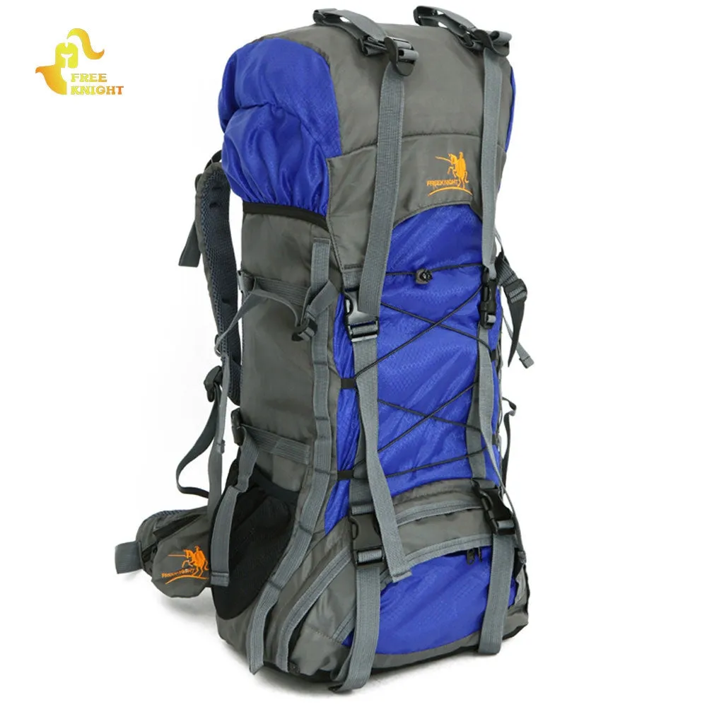 Mountaineering Markdown Outdoor 60L Fall discount Water Free Camping Nylon Knight Backpack FK008 Resistant Bag