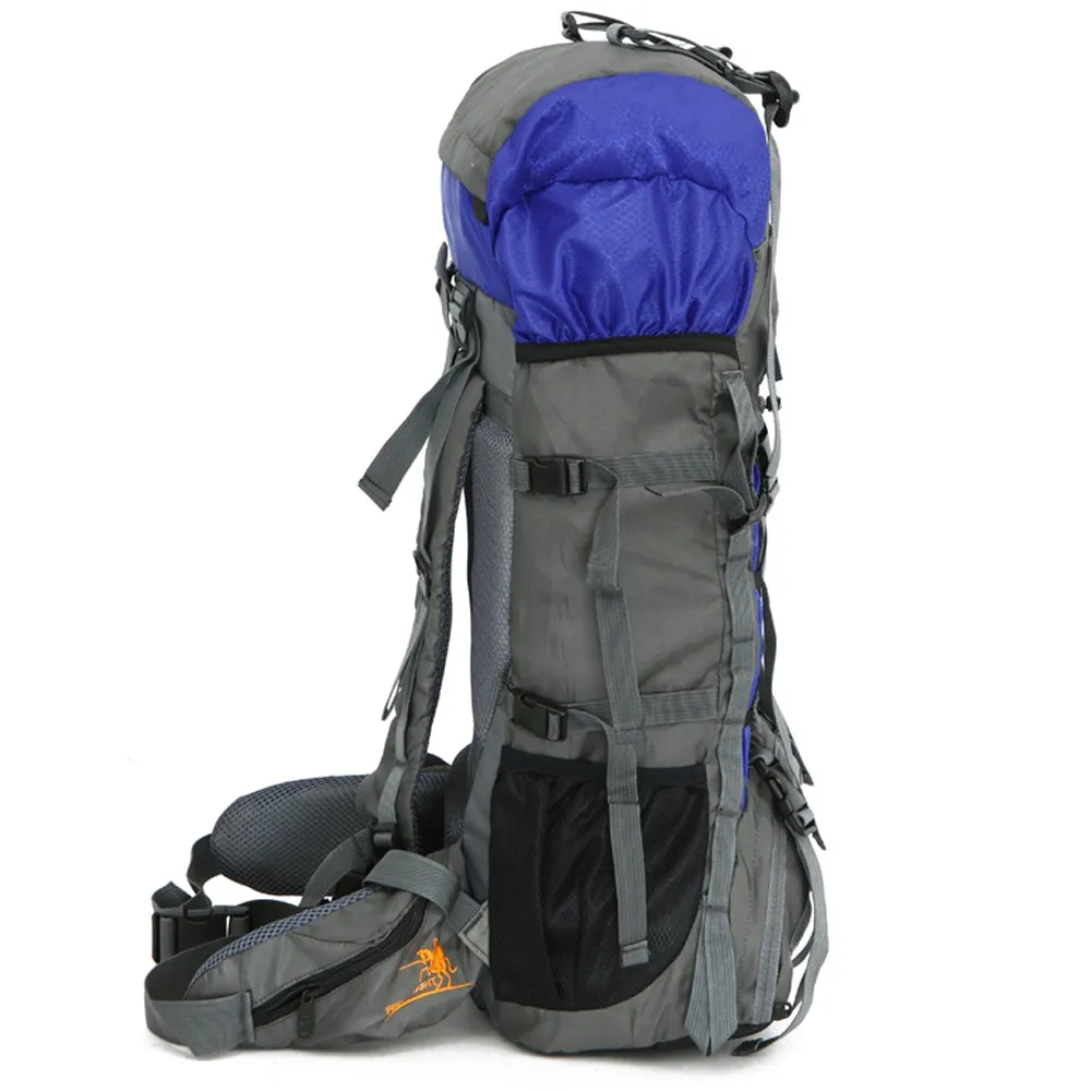 Mountaineering Markdown Outdoor 60L Fall discount Water Free Camping Nylon Knight Backpack FK008 Resistant Bag