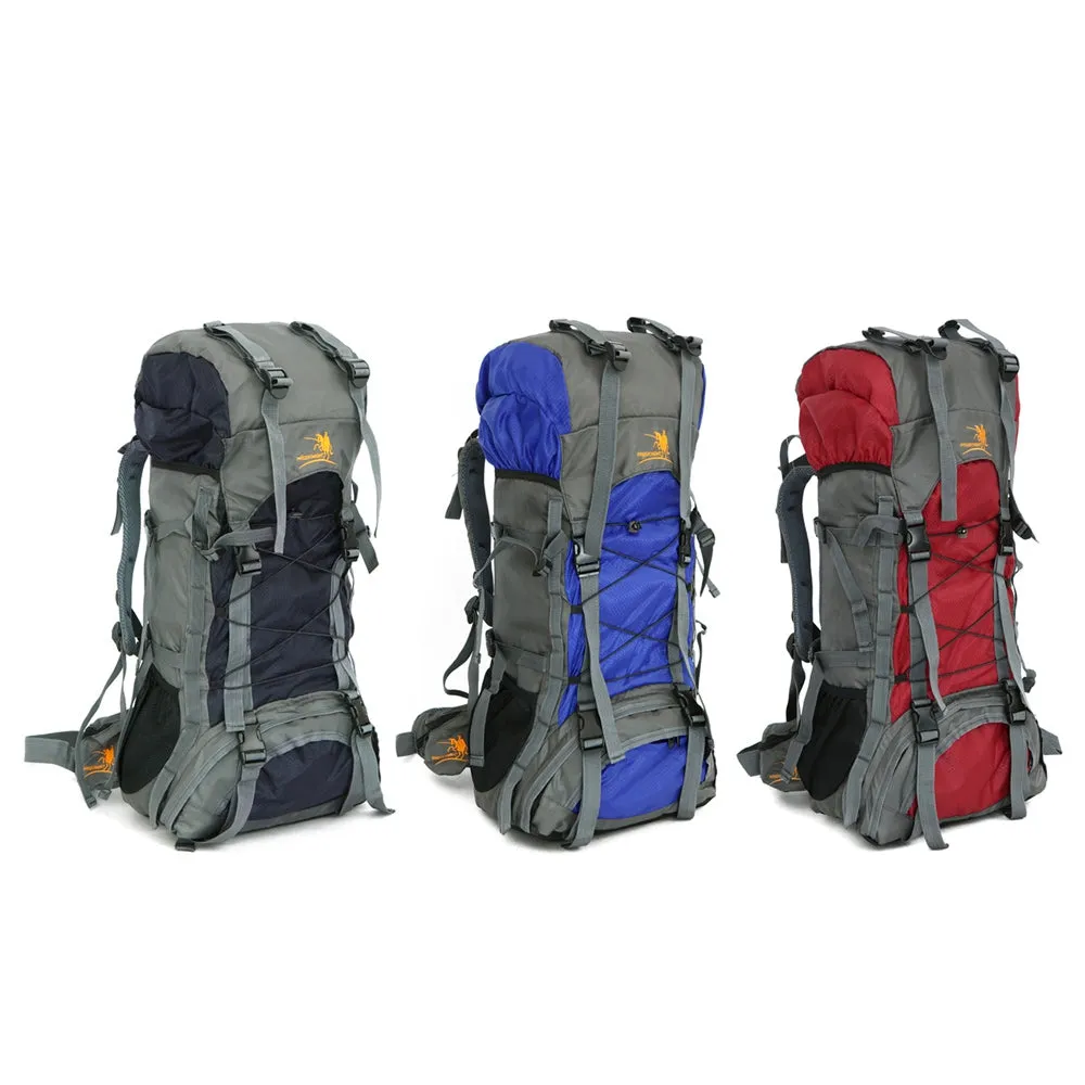Mountaineering Markdown Outdoor 60L Fall discount Water Free Camping Nylon Knight Backpack FK008 Resistant Bag