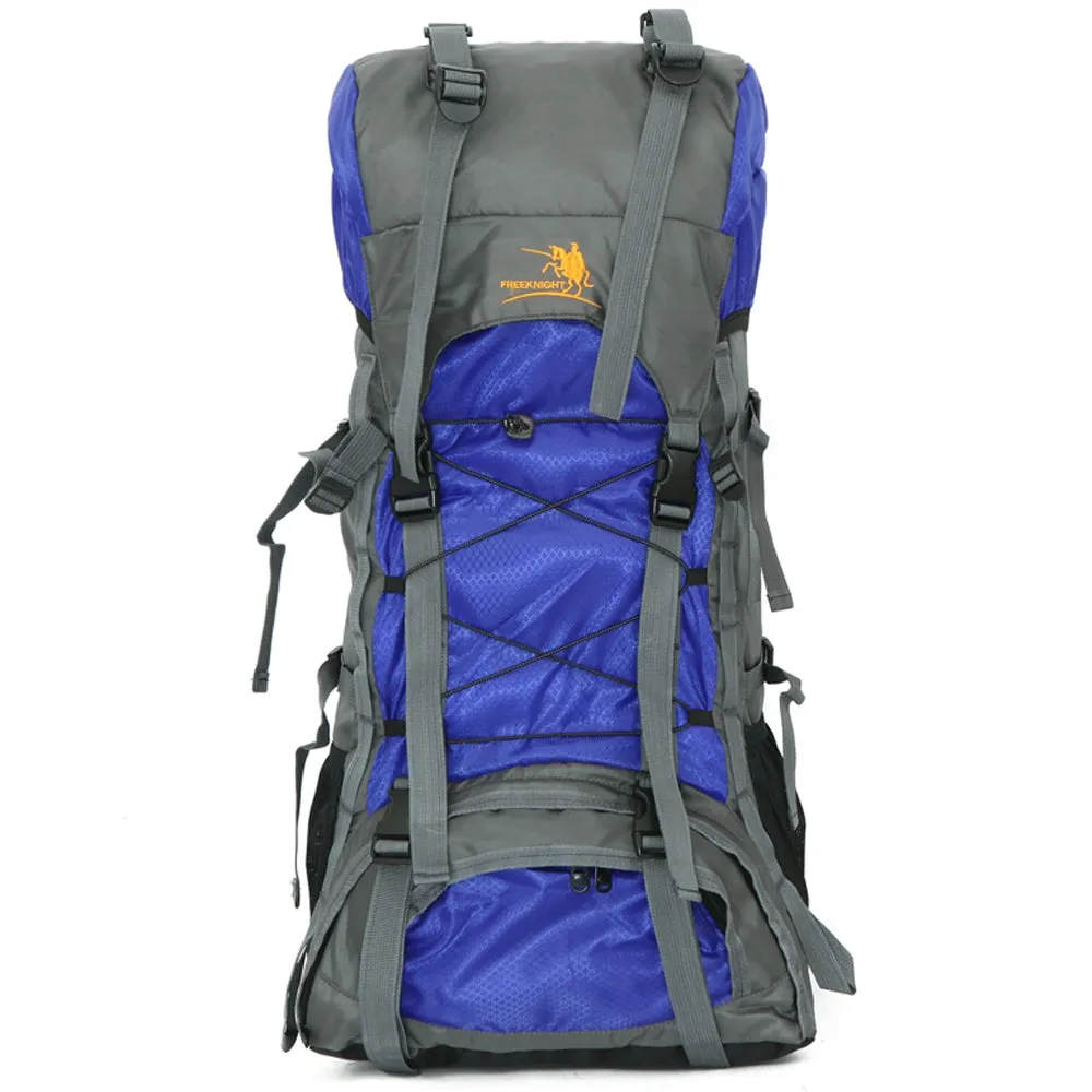 Mountaineering Markdown Outdoor 60L Fall discount Water Free Camping Nylon Knight Backpack FK008 Resistant Bag