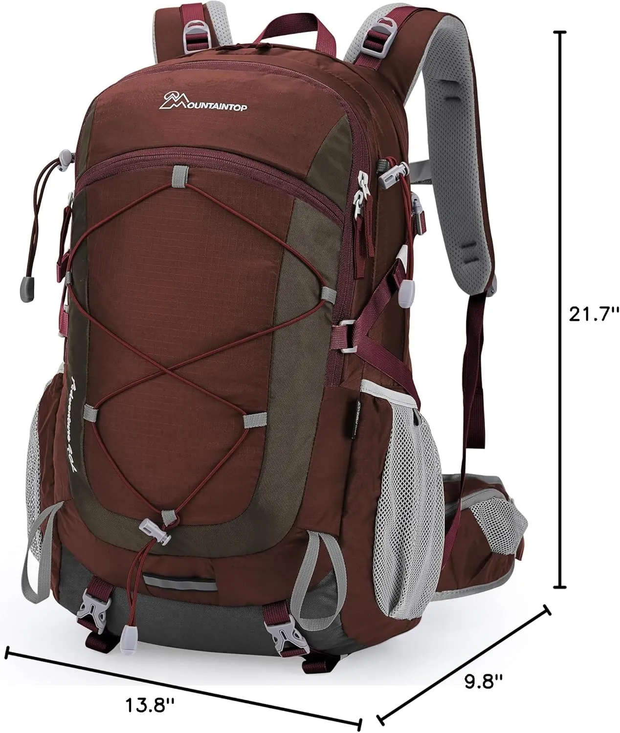 MOUNTAINTOP 40L Hiking Backpack,Lightweight Travel Backpack for Men Women Outdoor Backpacking, Camping