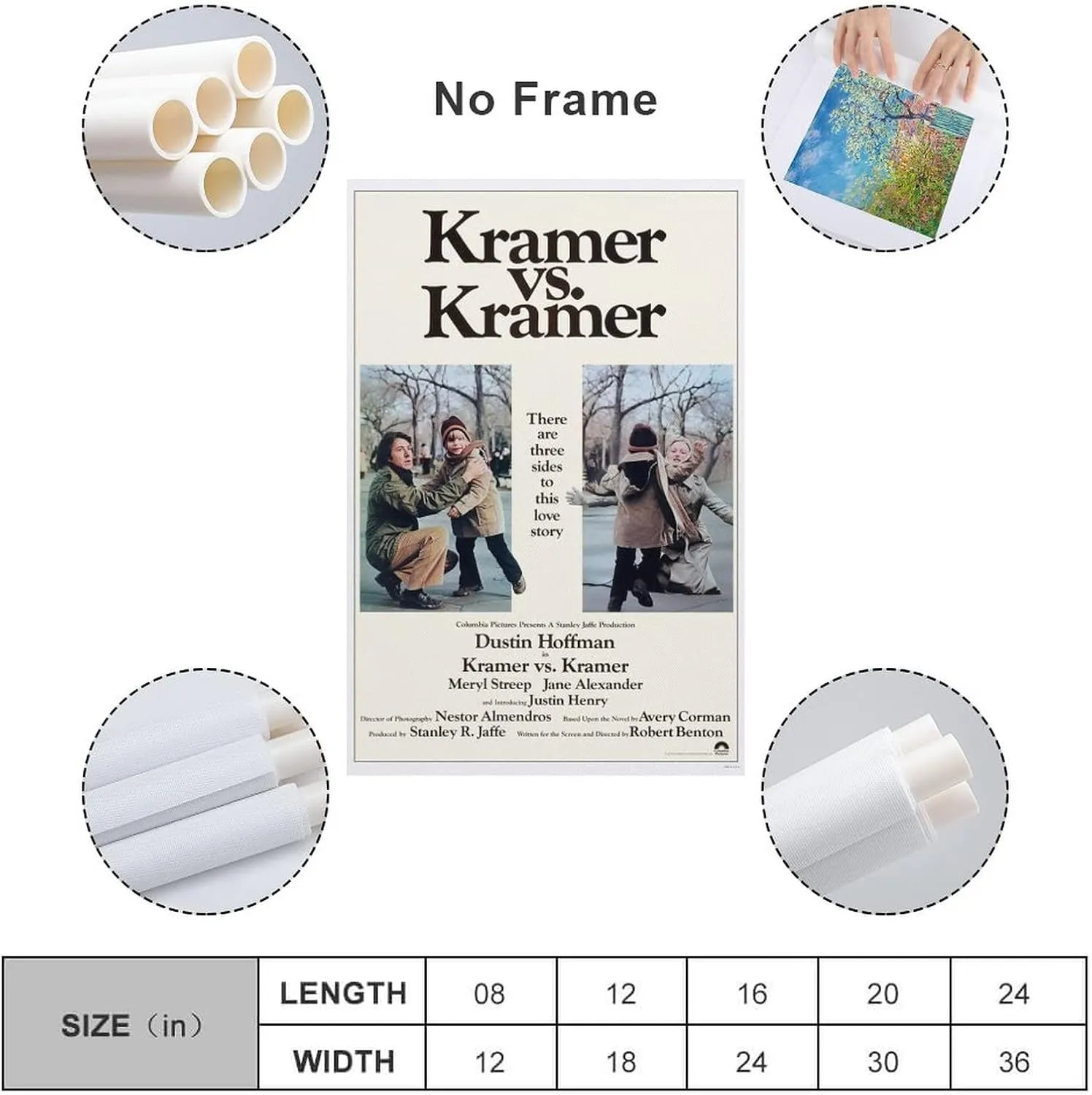 Movie Posters Kramer Vs. Kramer (3) Wall Art Paintings Canvas Wall Decor Home Decor Living Room Decor Aesthetic 12x18inch(30x45cm) Unframe-Style