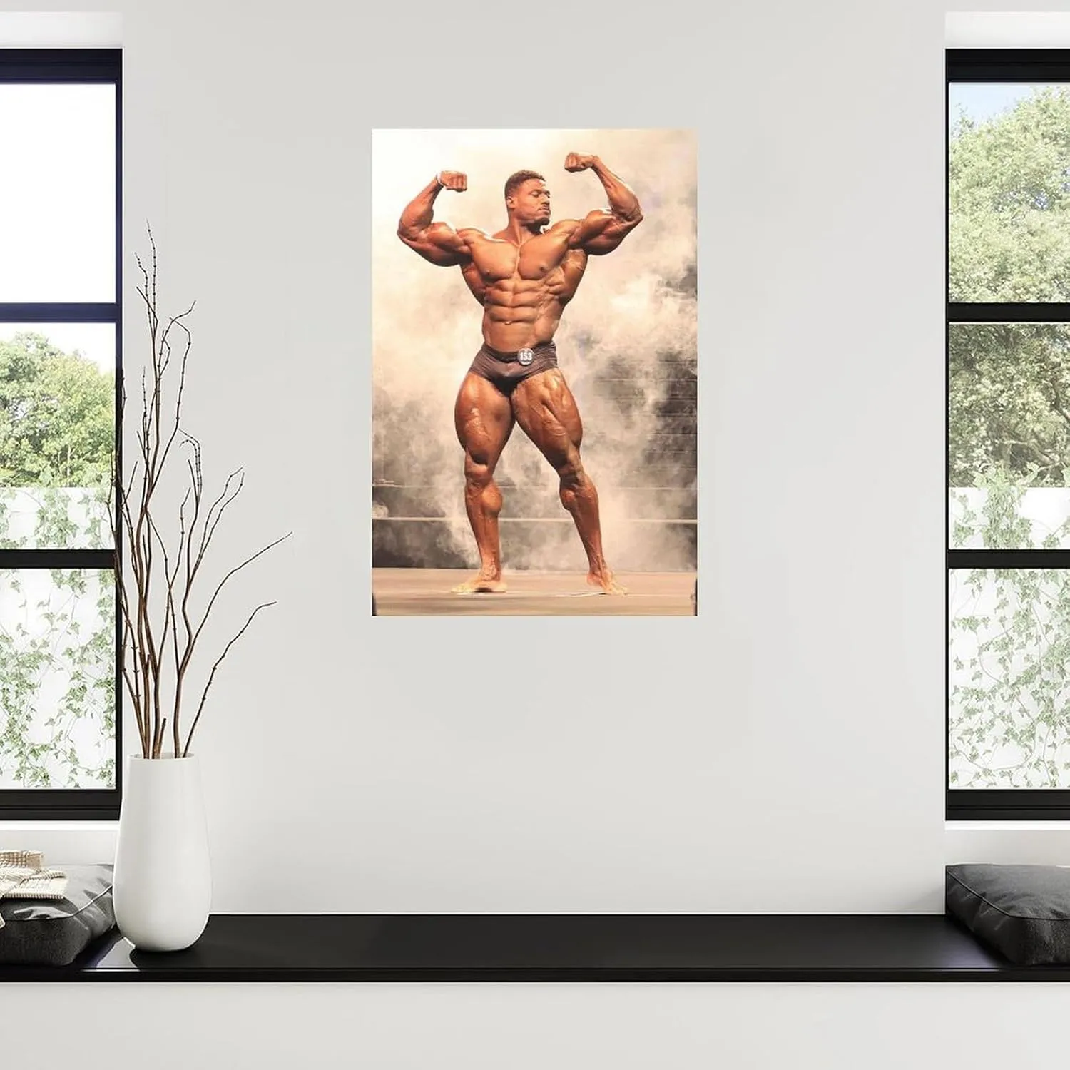 Mr. Bodybuilder Andrew Jacked Sexy Muscle Poster (4) Canvas Painting Wall Art Poster for Bedroom Living Room Decor 08x12inch(20x30cm) Unframe-style
