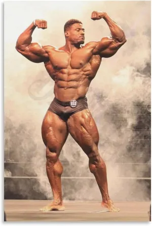 Mr. Bodybuilder Andrew Jacked Sexy Muscle Poster (4) Canvas Painting Wall Art Poster for Bedroom Living Room Decor 08x12inch(20x30cm) Unframe-style