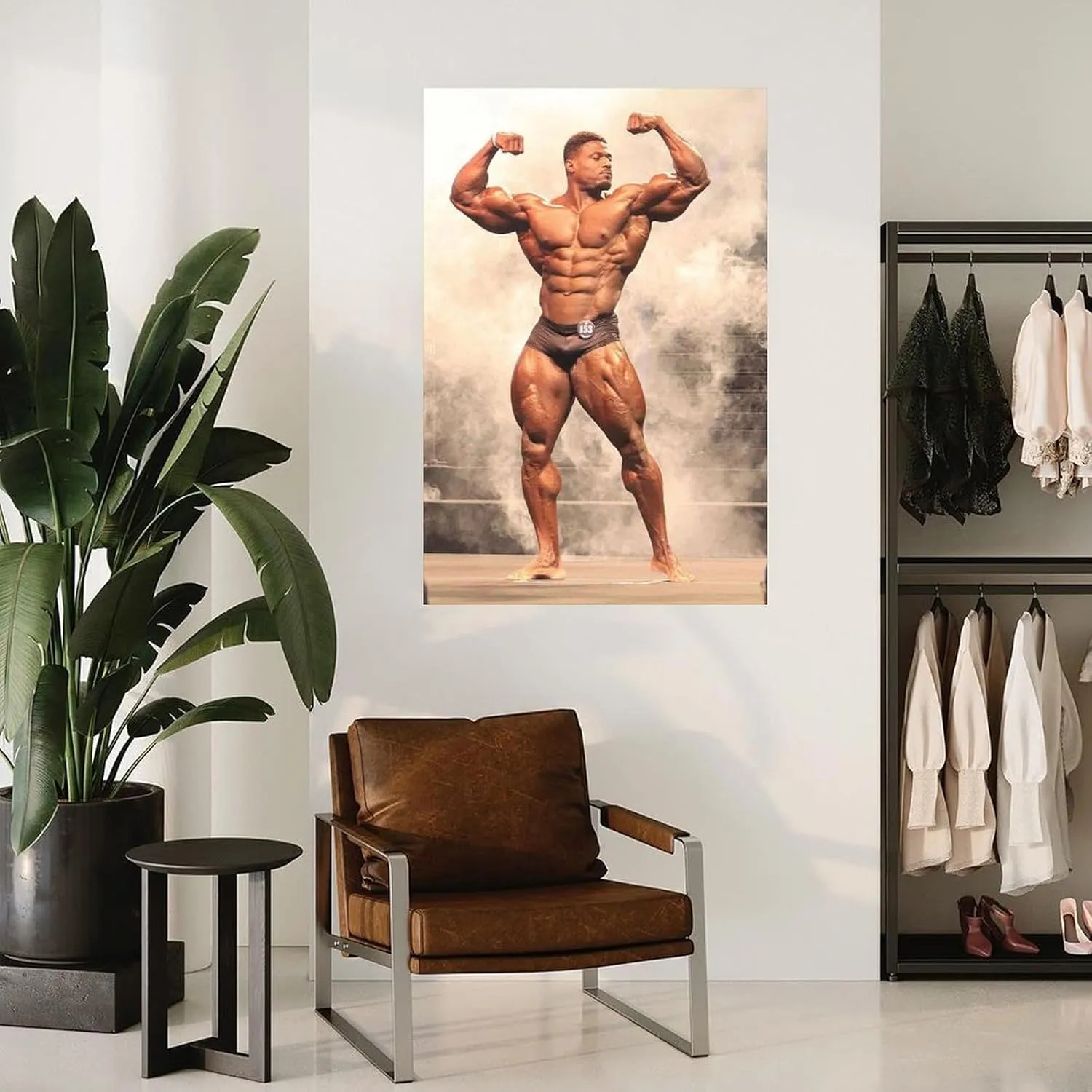 Mr. Bodybuilder Andrew Jacked Sexy Muscle Poster (4) Canvas Painting Wall Art Poster for Bedroom Living Room Decor 08x12inch(20x30cm) Unframe-style