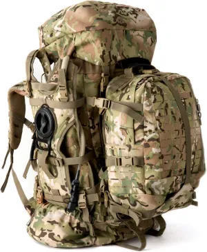 MT Military Army Large Rucksack with Detacheable Assault Backpack Hydration Pack Shoulder Straps and Waist Belt Metal Frame