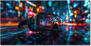 MTRTTRMN VR Goggles Virtual Reality Poster Game Room Wall Art Man Cave Decor Canvas Painting for Living Room Bedroom Decor 08x16inch(20x40cm) Unframe-style
