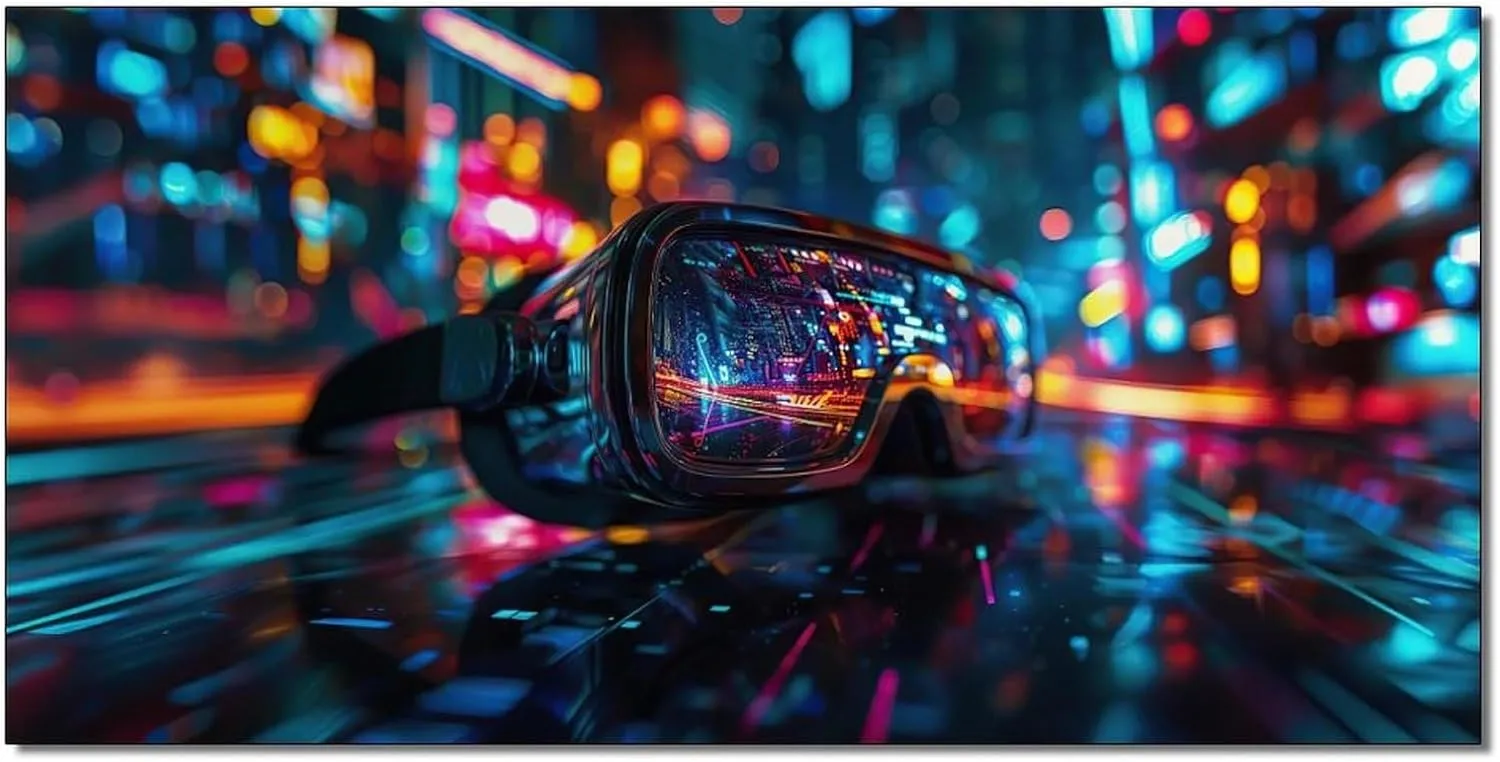 MTRTTRMN VR Goggles Virtual Reality Poster Game Room Wall Art Man Cave Decor Canvas Painting for Living Room Bedroom Decor 08x16inch(20x40cm) Unframe-style