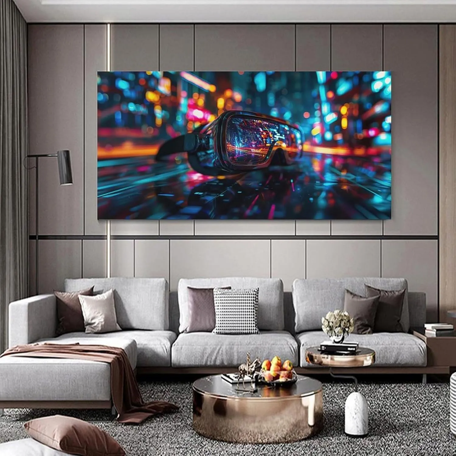 MTRTTRMN VR Goggles Virtual Reality Poster Game Room Wall Art Man Cave Decor Canvas Painting for Living Room Bedroom Decor 08x16inch(20x40cm) Unframe-style