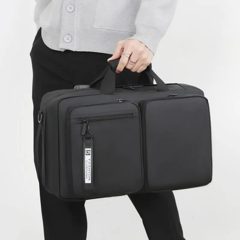 Multifunctional Large Capacity Backpack, Business Laptop Bag, Travel Commuter Schoolbag, Portable Shoulder Bag (Black)