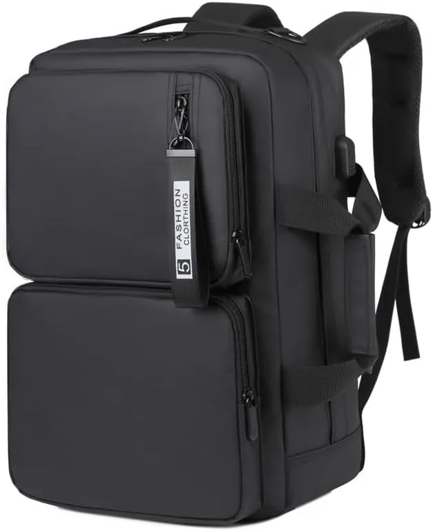 Multifunctional Large Capacity Backpack, Business Laptop Bag, Travel Commuter Schoolbag, Portable Shoulder Bag (Black)