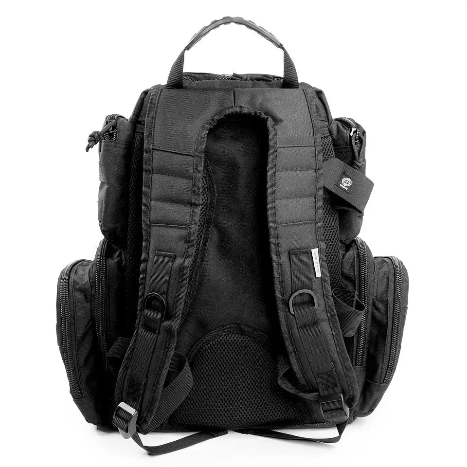 Multiple compartments Tactical Lockable Range Backpack with Free USA Patch and rain cover