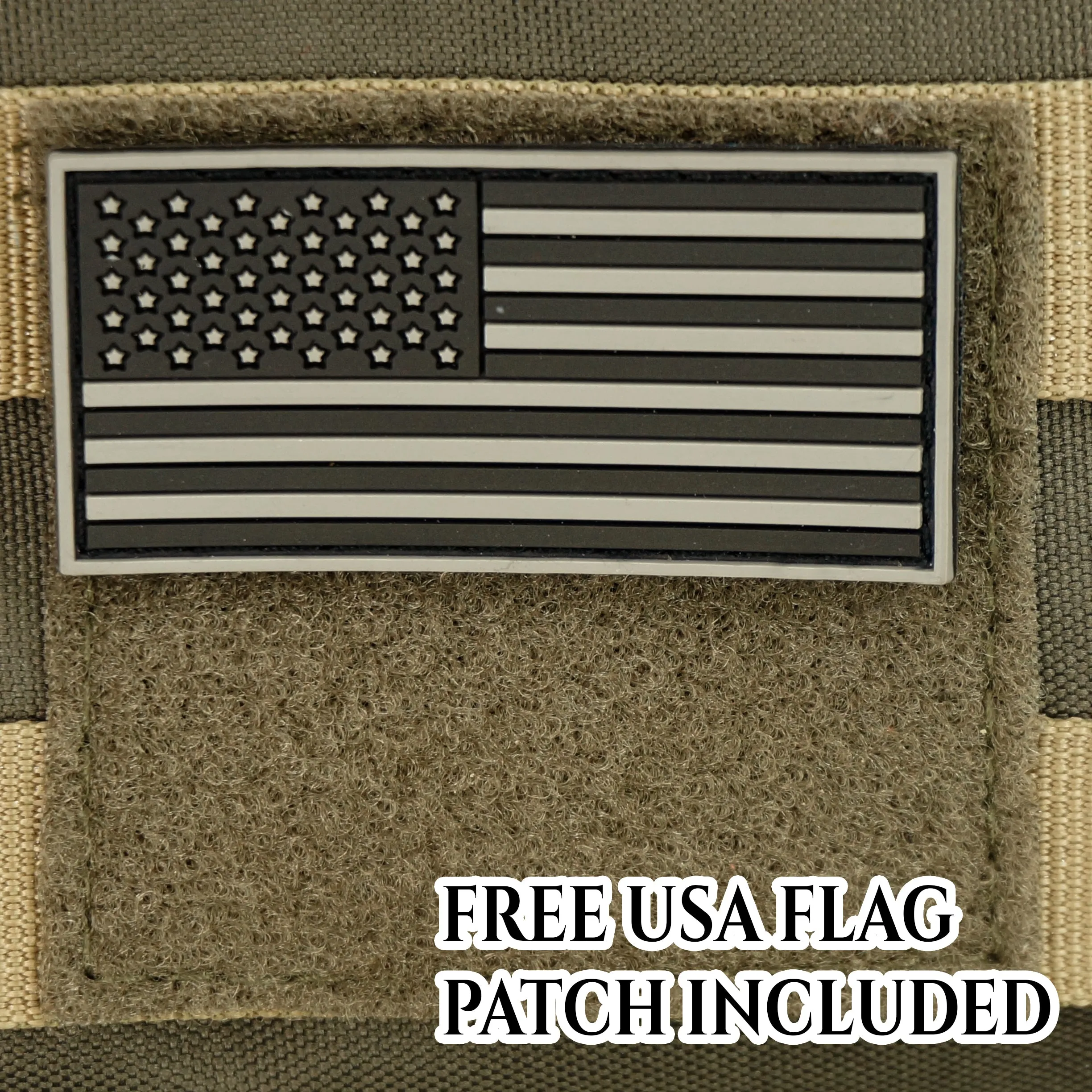 Multiple compartments Tactical Lockable Range Backpack with Free USA Patch and rain cover