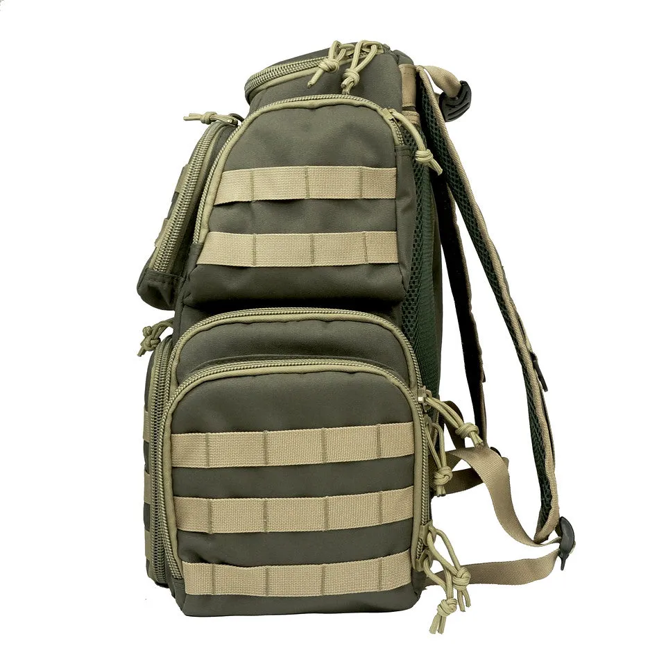 Multiple compartments Tactical Lockable Range Backpack with Free USA Patch and rain cover