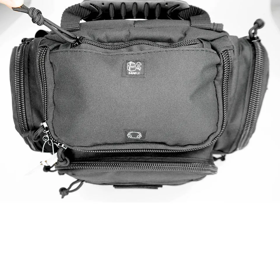 Multiple compartments Tactical Lockable Range Backpack with Free USA Patch and rain cover