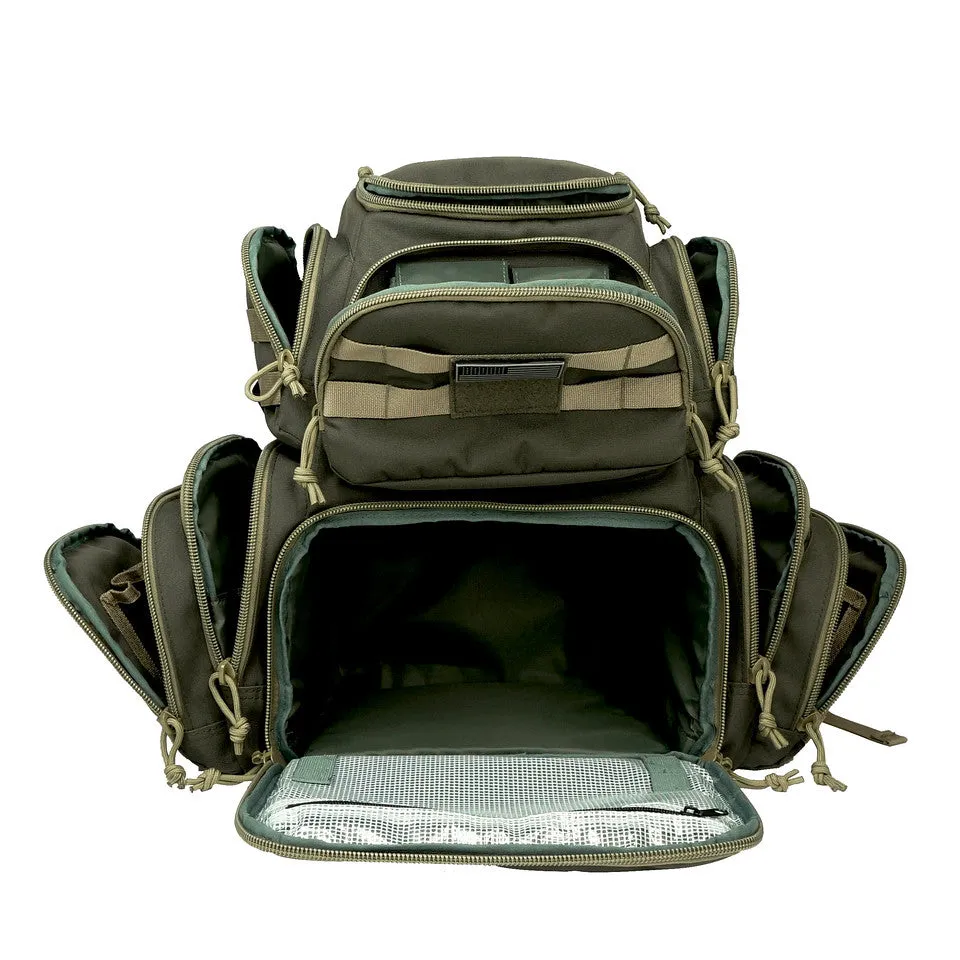 Multiple compartments Tactical Lockable Range Backpack with Free USA Patch and rain cover