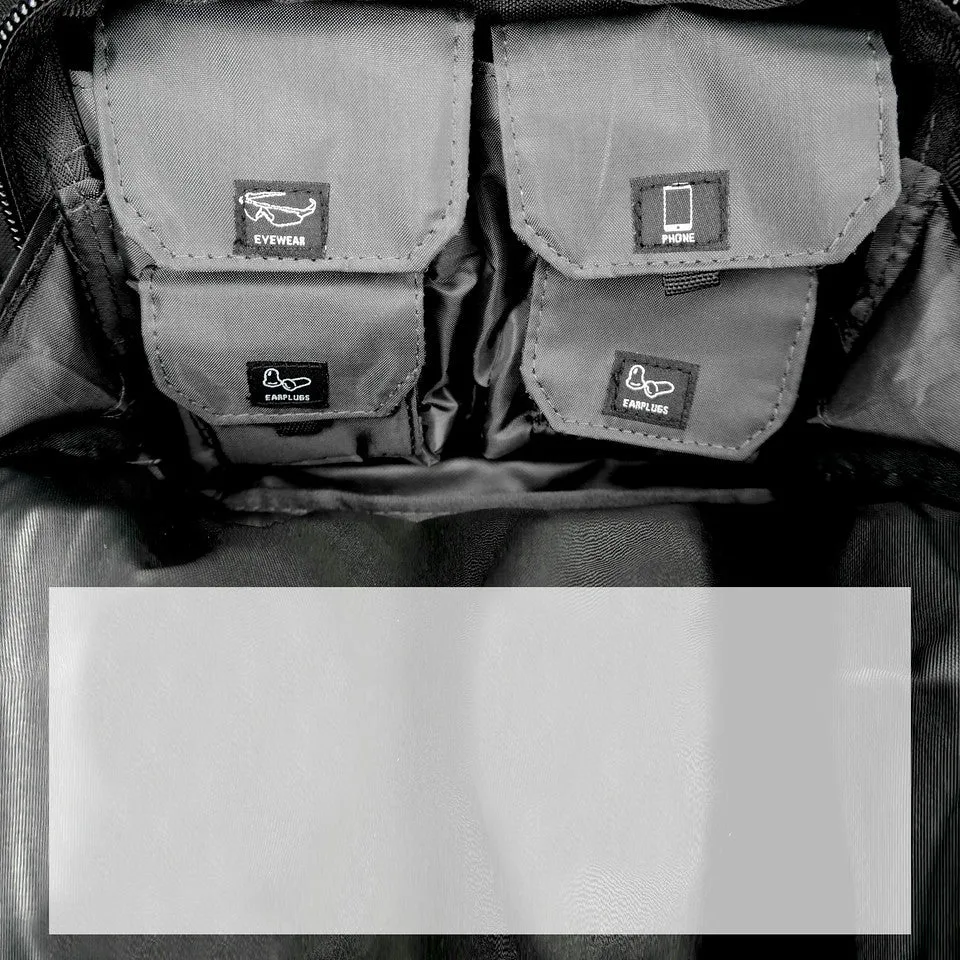 Multiple compartments Tactical Lockable Range Backpack with Free USA Patch and rain cover