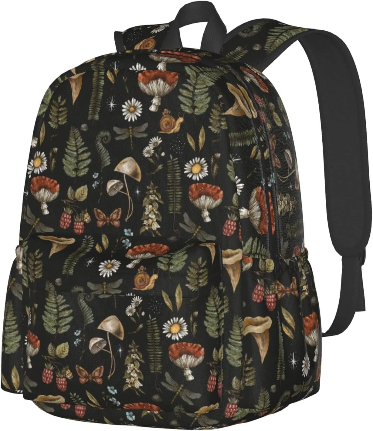 Mushroom Backpack Adjustable Strap Shoulder Bag Laptop Backpack Casual Daypack For Travel Work 16 Inches