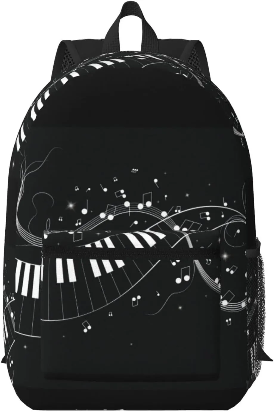 Music Note Piano Pattern Backpack for Worker Business Hiking Travel Shoulders Bag Fashion Backpack
