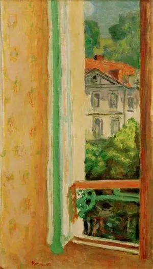 MVOVZQCV Vintage Art Prints Modern Poster open window in Uriage by Pierre Bonnard Abstract Painting Artwork for Office Decor 60x90cm