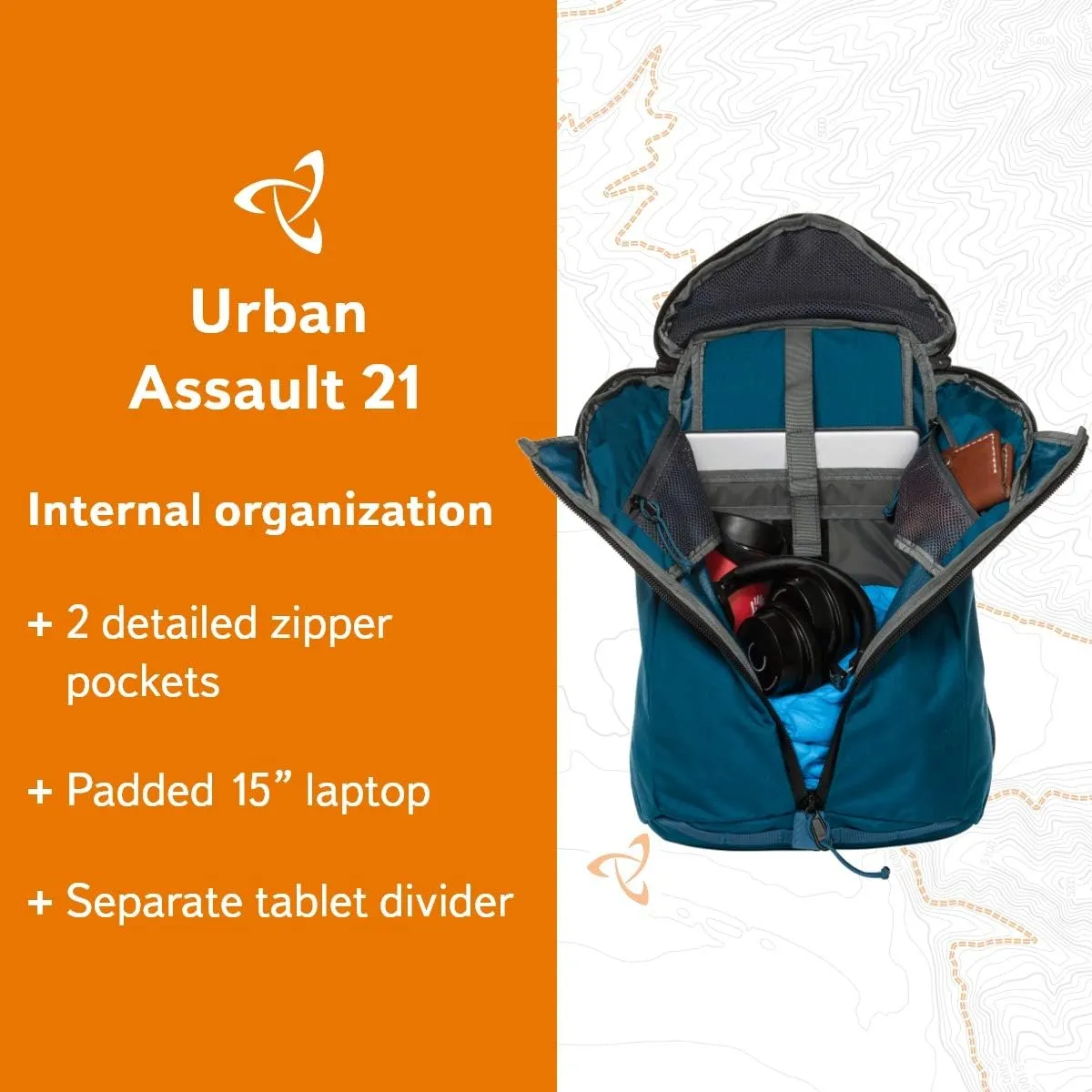 Mystery Ranch Backpack, Aegean Blue, 21 Litre