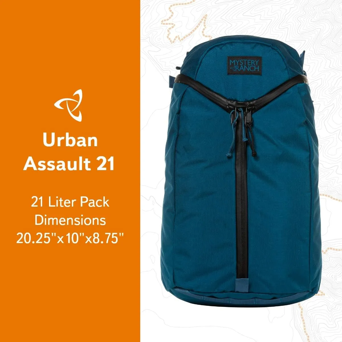 Mystery Ranch Backpack, Aegean Blue, 21 Litre