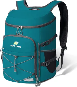 N NEVO RHINO Insulated Backpack Cooler - 36/54 Can Capacity, Waterproof Leak-Proof Lightweight Multi-Functional & Spacious， Ideal for Camping, Travel, Beach, Picnics， Lunch & Day Trips