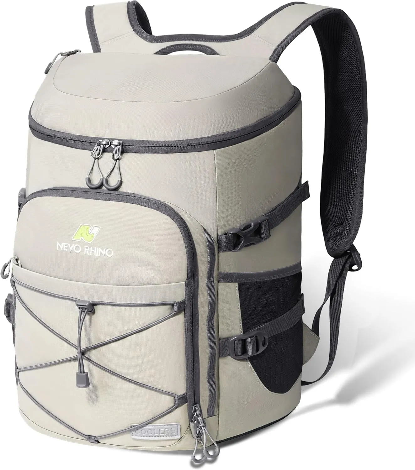 N NEVO RHINO Insulated Backpack Cooler - 36/54 Can Capacity, Waterproof Leak-Proof Lightweight Multi-Functional & Spacious， Ideal for Camping, Travel, Beach, Picnics， Lunch & Day Trips