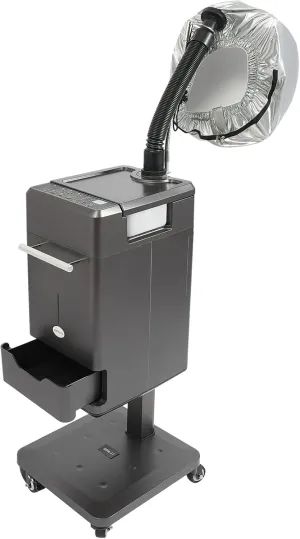 Nano Hair Steamer Anion Hair Color Processor Stand Up Base Salon Spa Equipment Professional Hair Care for Salon SPA Barber Shop with Storage Draw