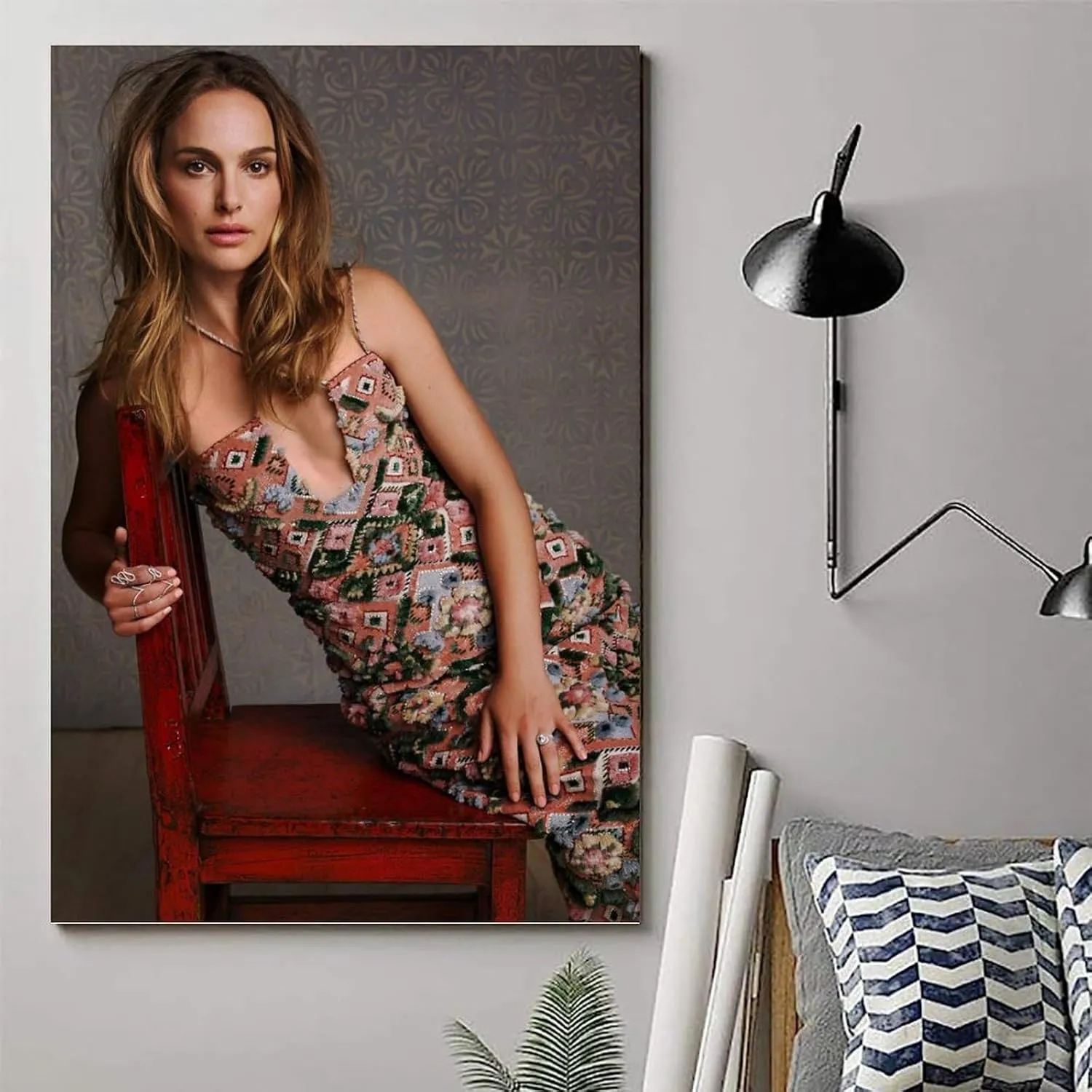 Natalie Portman Movie Star Art Poster Canvas Art And Wall Art Picture Print Modern Family Bedroom Decors 20x30inch(50x75cm)
