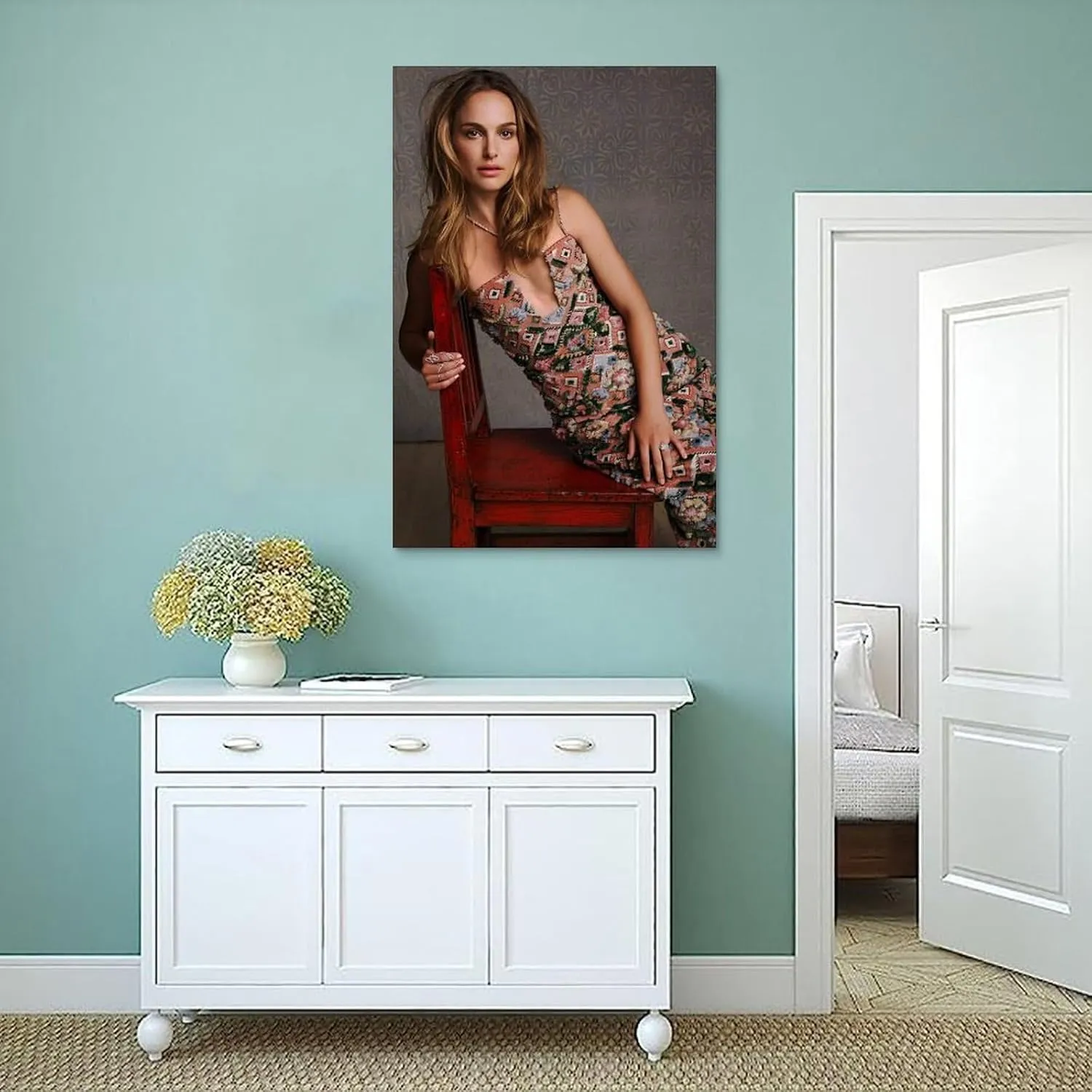 Natalie Portman Movie Star Art Poster Canvas Art And Wall Art Picture Print Modern Family Bedroom Decors 20x30inch(50x75cm)